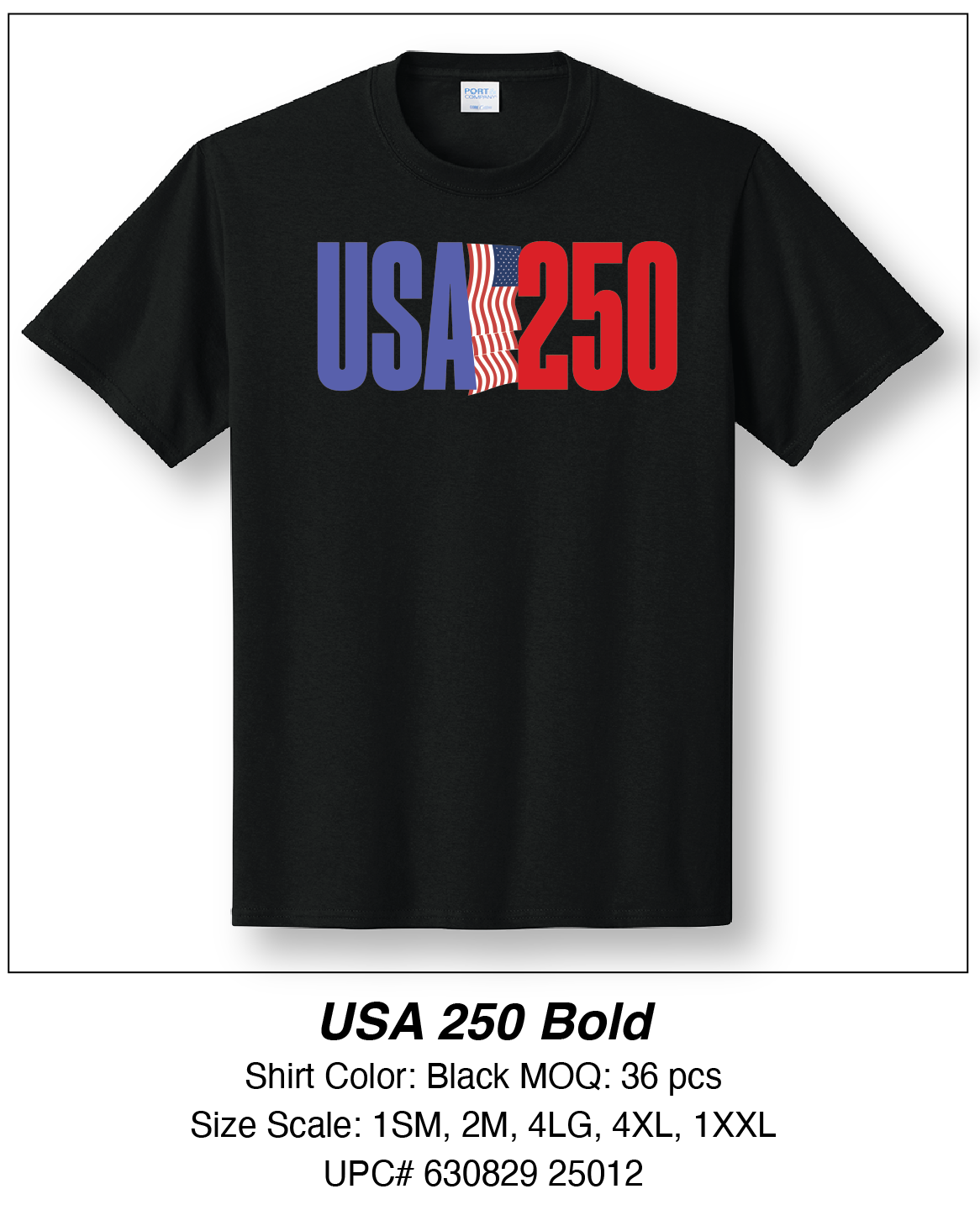 USA 250th Tee-Bold